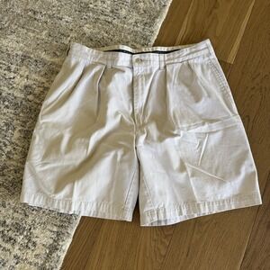 Polo By Ralph Lauren Shorts Mens 38 Beige Tyler Short Pleated Chino 8 Inseam